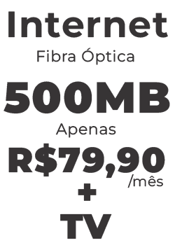 500MB de Internet Fibra Óptica